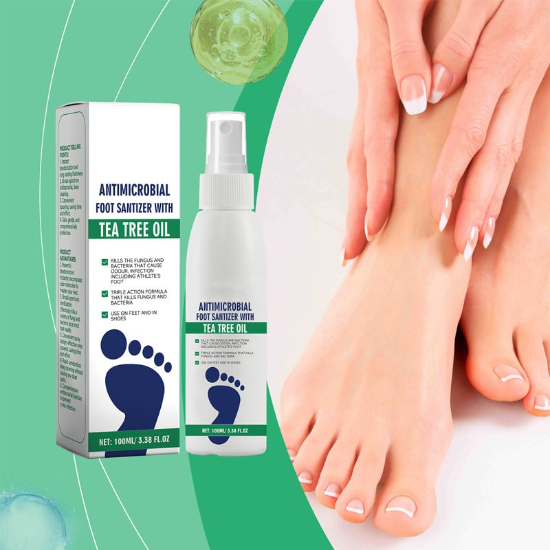 FootCare 1+1 GRATIS: Antimikrobiell Tiefenwirksame Hydratation Fußpflege Spray