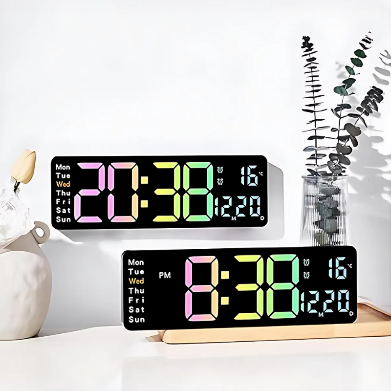 Globetrek° DigitalClock: Großes LED-Bildschirm-Anzeige Digitaluhr