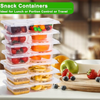 Globetrek° FoodContainer: Dual-Abteil Lebensmittelaufbewahrung Behälter