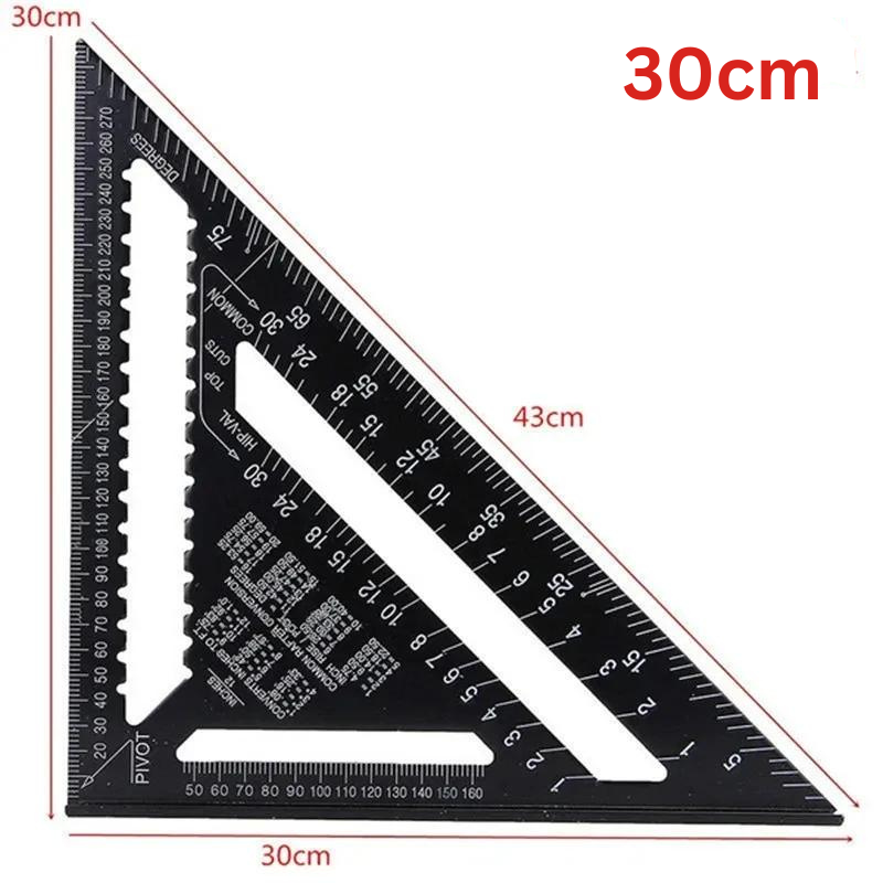 TriangleRuler - Aluminium Legierung Dreieck Lineal Für Holzbearbeitung