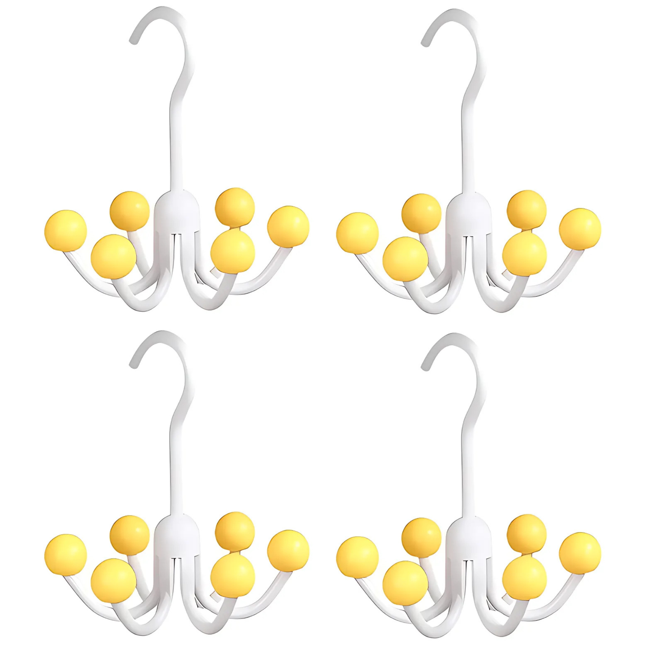 GlideHold® HangerHooks: 360° Drehbar 6 Haken Schrankorganizer Bügel