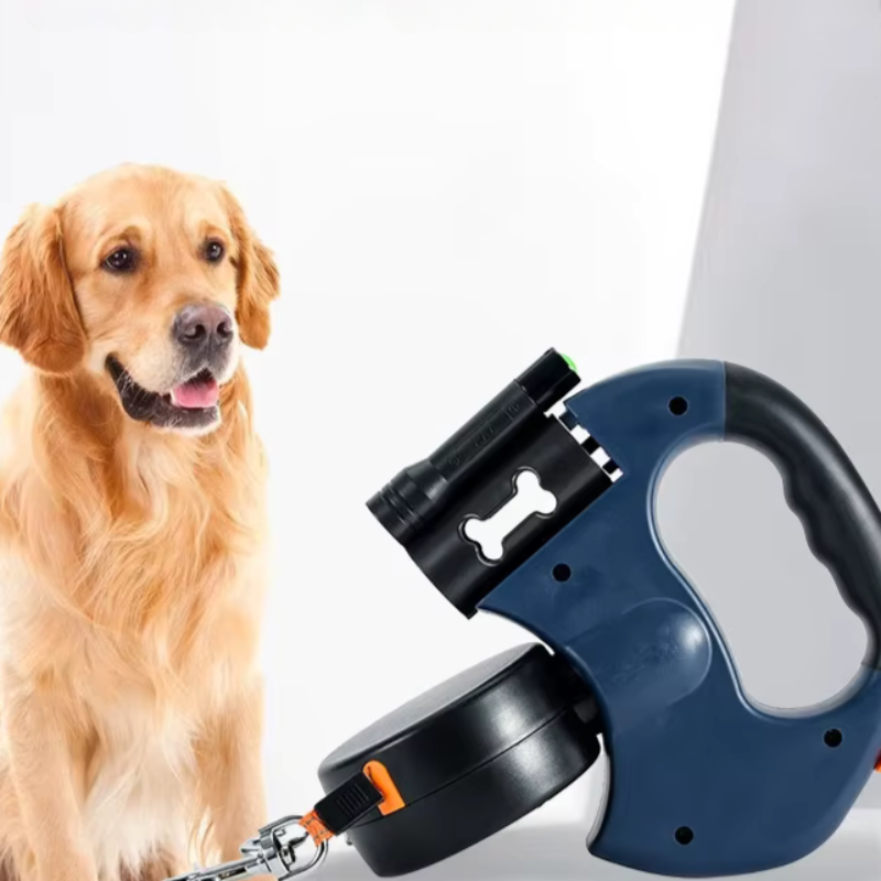 DogFri™ DoubleLeash: LED-Leuchte Doppelt Einziehbare Hundeleine