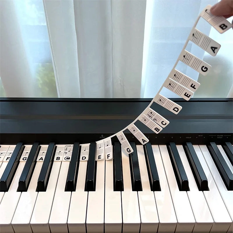 KeyboardLabel - Abnehmbare Klavier- und Keyboard Silikonetiketten