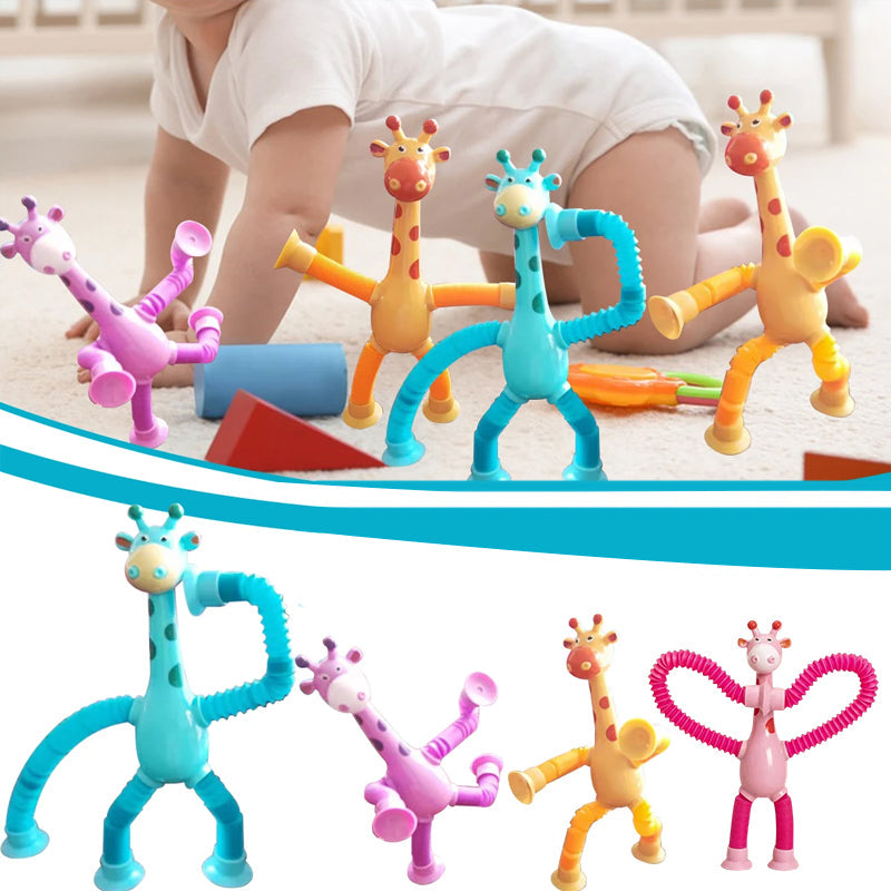 Kletshuts™ StretchyGiraffe: Teleskopische Dehnbare Giraffe Mit Saugnapf