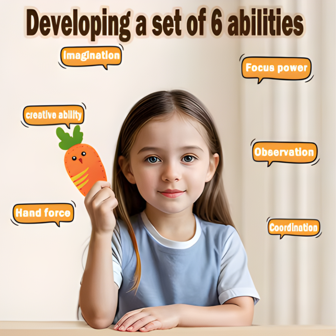 Kletshuts™ SewingCraft 1+1 GRATIS: DIY Tier Näh Set Kinder Kreatives Bastel Set