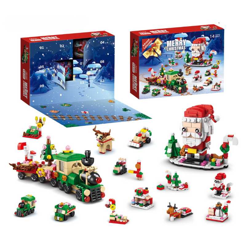 ChristmasBlocks: Weihnachten Advent Kalender Bausteine Set