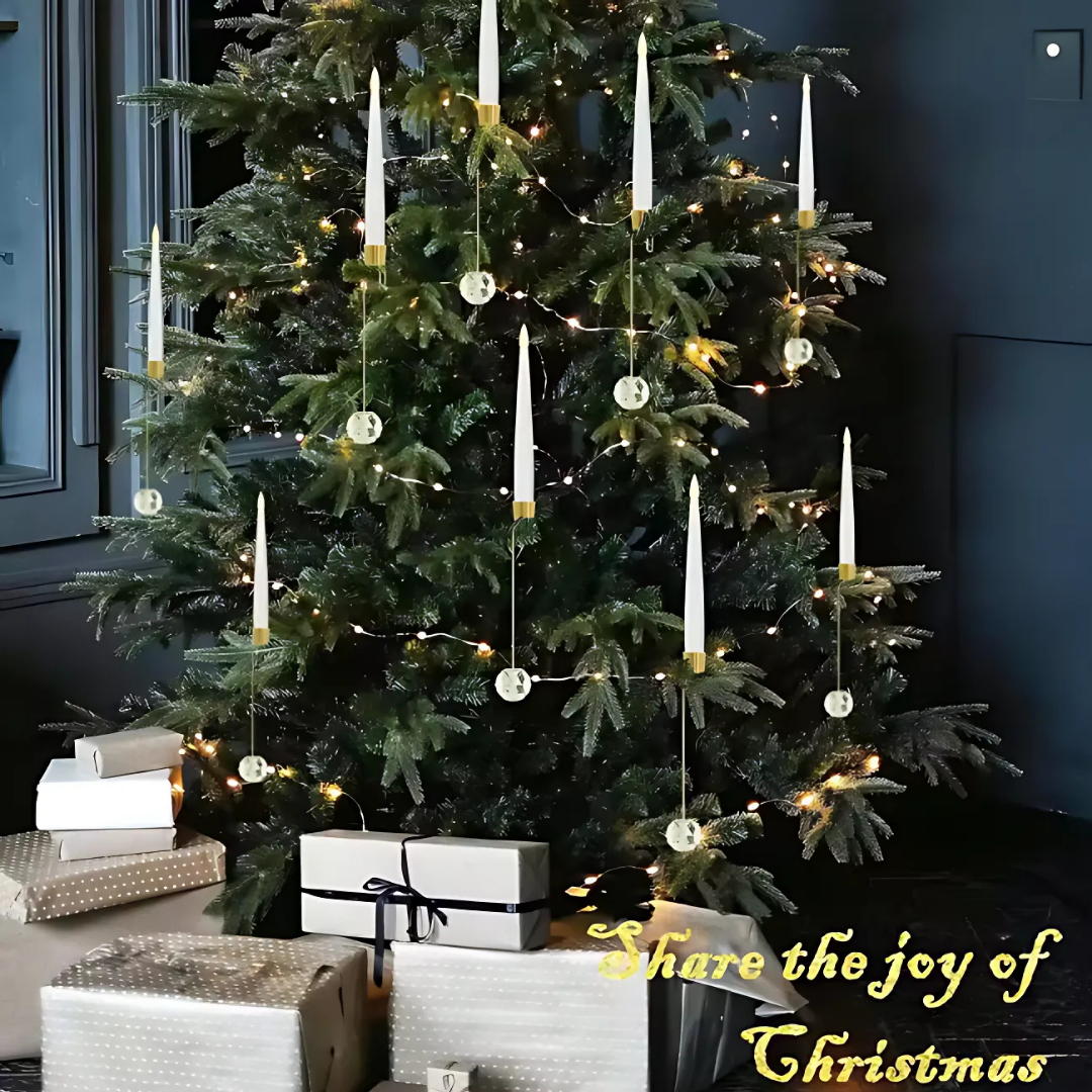 Ledsen™ ChristmasGlow: LED Magisch Weihnachten Glühen Kristall Kugel Kerzen