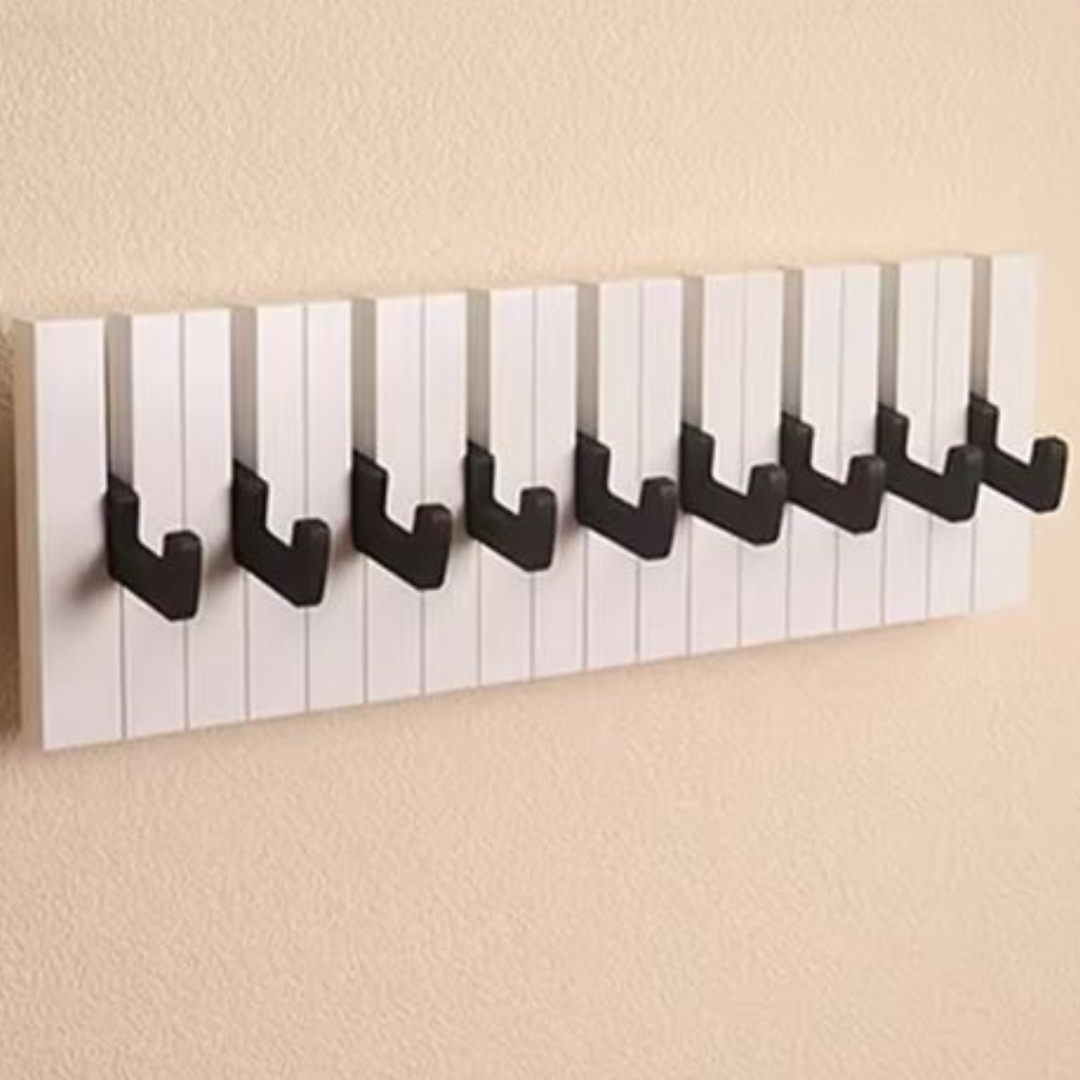 GlideHold® PianoRack: Klaviertasten Holz Mantel Rack