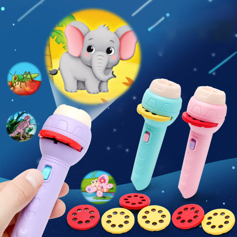 Kletshuts™ FlashlightProjector: Zauberhaft Geschichtenzeit Taschenlampenprojektor Für Kinder