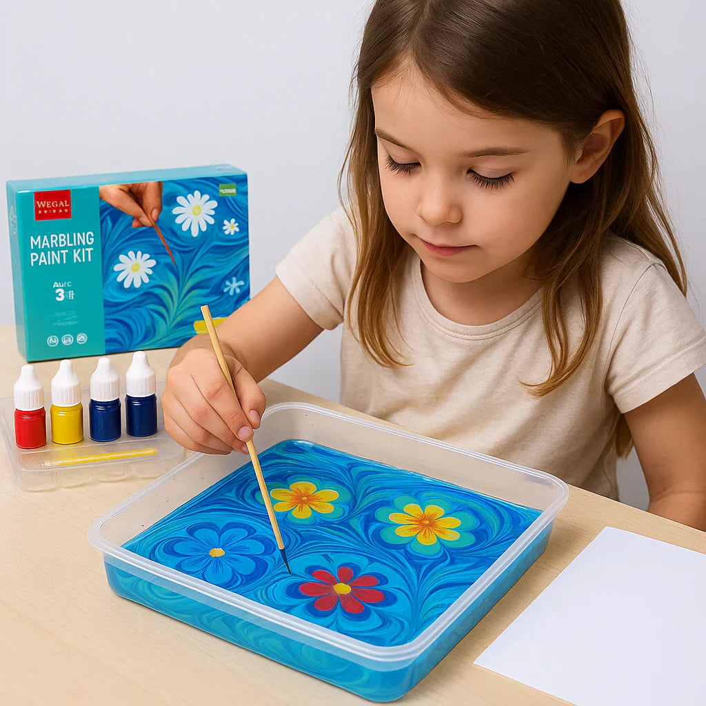 Kletshuts™ KidArt: Aquarell Marmor Kind Kunst Kreativ Spiel Set