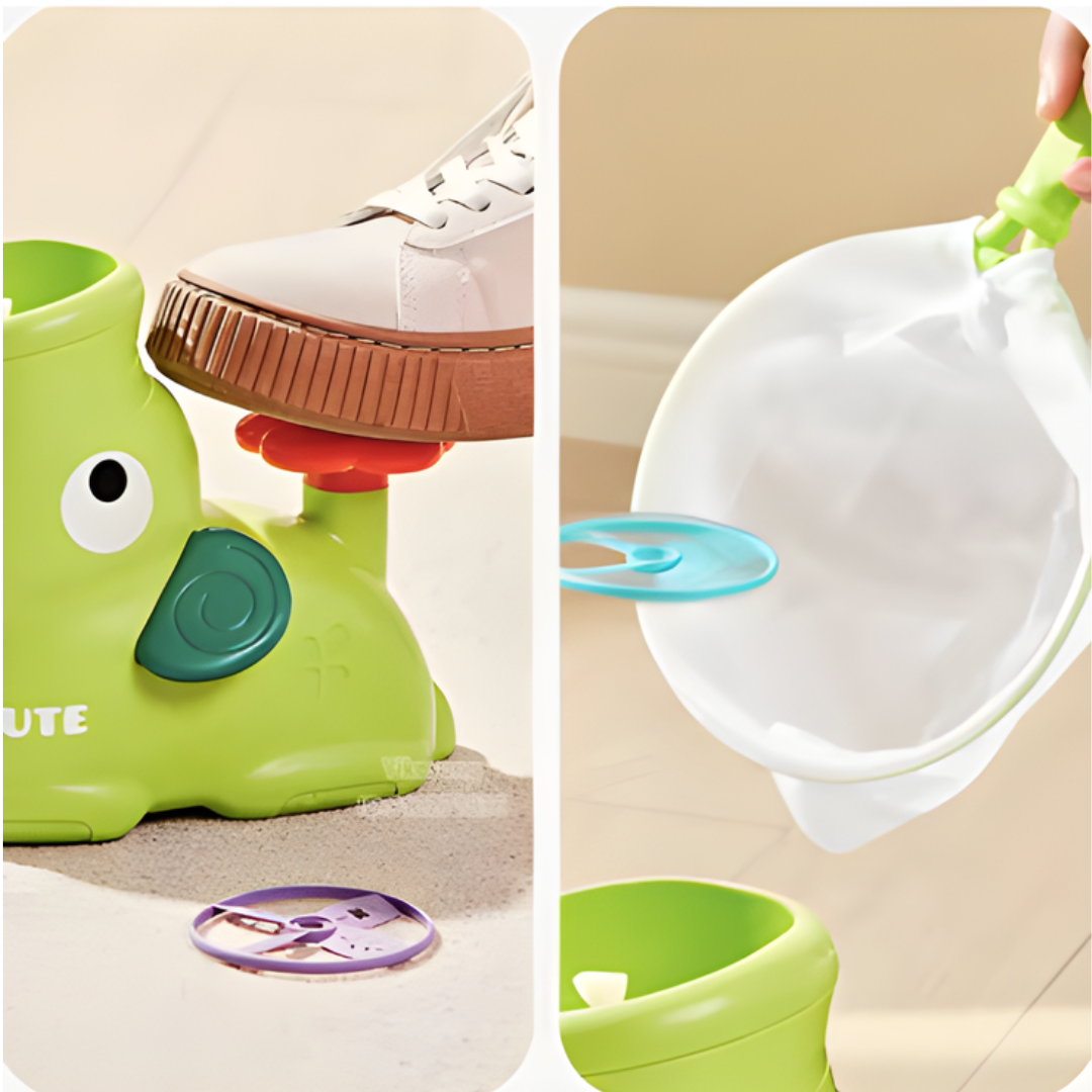 Kletshuts™ FlyingDisc: Luft Rakete Fliegende Scheibe Start Spiel Kinder Spielzeug Set