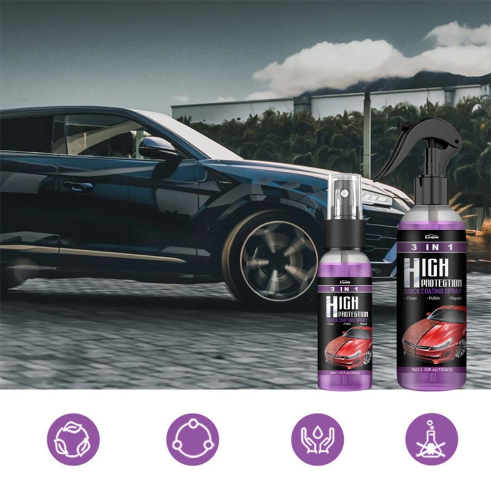 CarSpray: 3 In 1 Schnell Autobeschichtungs Spray