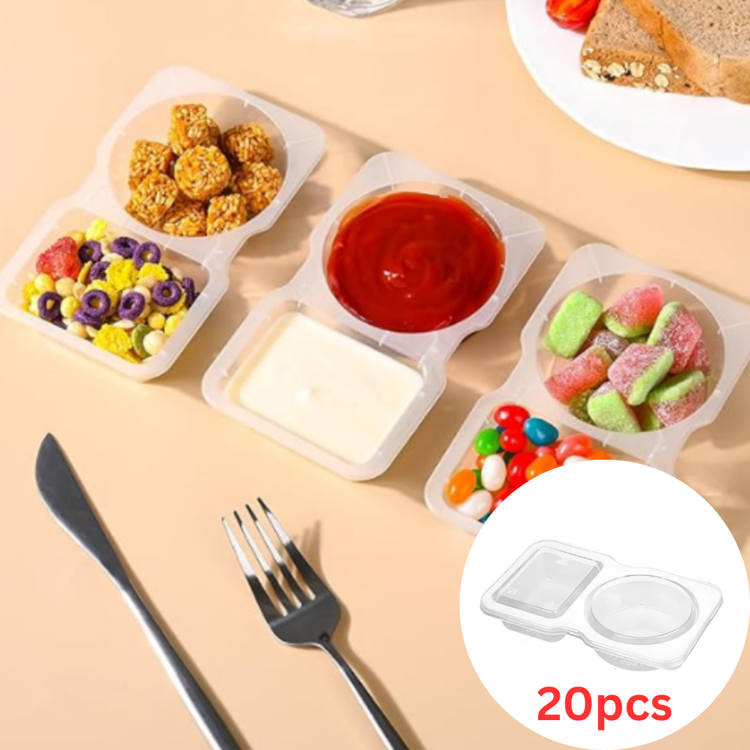 Globetrek° FoodContainer: Dual-Abteil Lebensmittelaufbewahrung Behälter