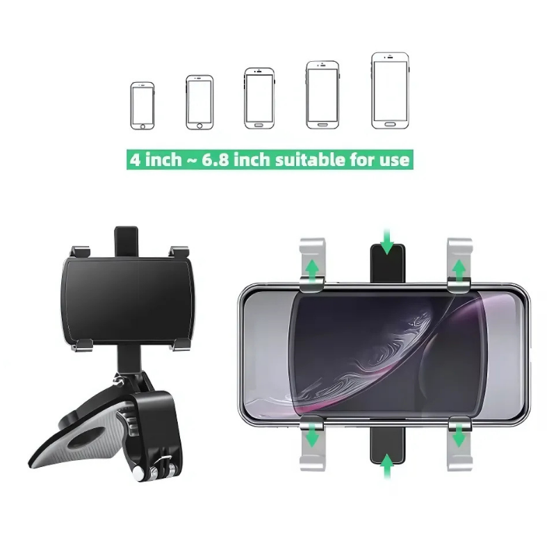 Holder360° PhoneGrip: Rotierend Telefon Ständ Mit Starke Kompakt Griff