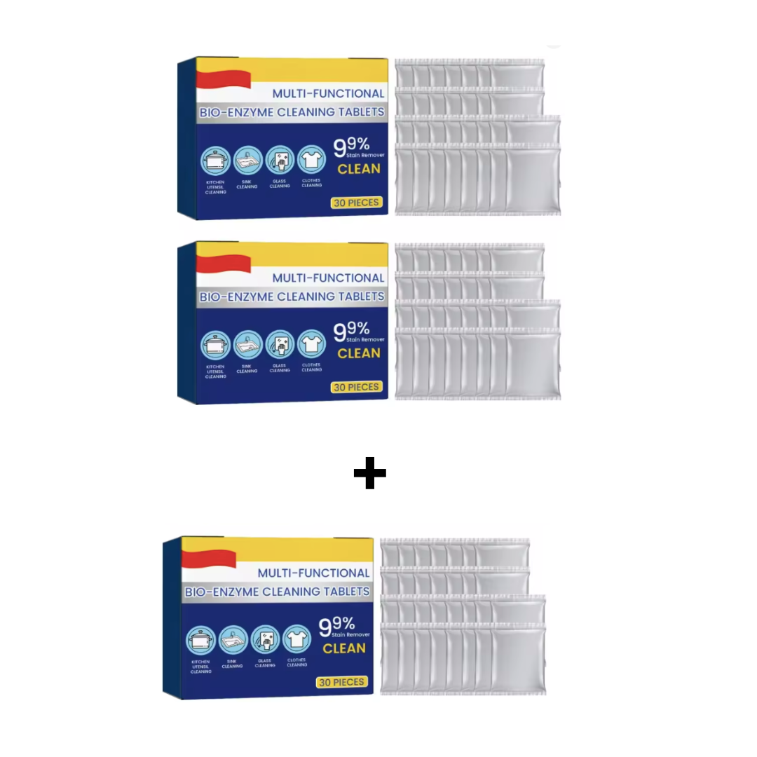 Cleaner Pro° TotalClean: Multi Aktion Bio-Enzym Gesamt Sauber Tabletten