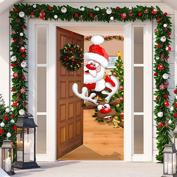 ChristmasDoor - Weihnachten Realistisch Tür Dekoration