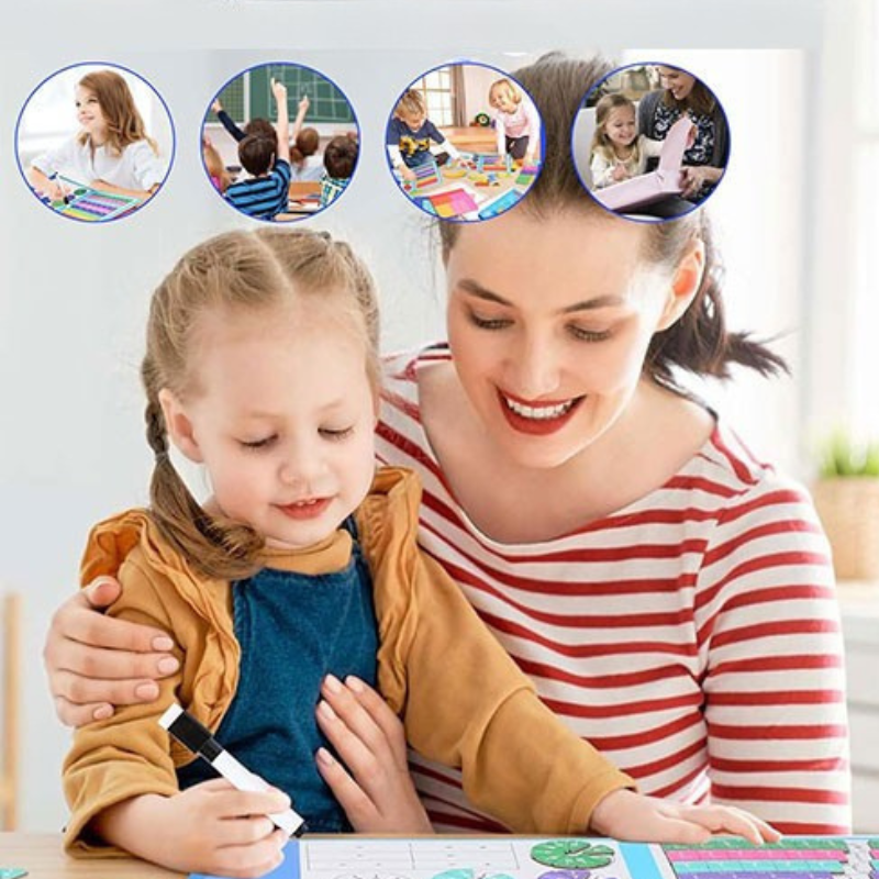 Kletshuts™ MathGame: Pädagogisches Magnetisches Kinder- Mathematik- Puzzlespiel