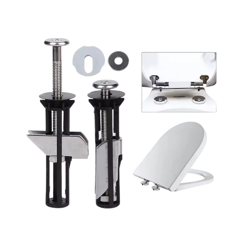 Globetrek° ToiletBolt 1+1 Set GRATIS: Hochleistungs- Toilettensitz Verriegelungsbolzen Und Schrauben-Set