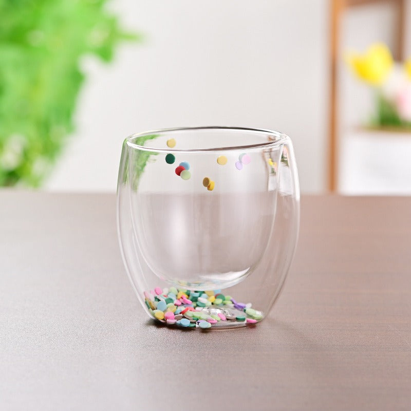 CrystalMug - Doppelt Schicht Kreativ Glas Becher