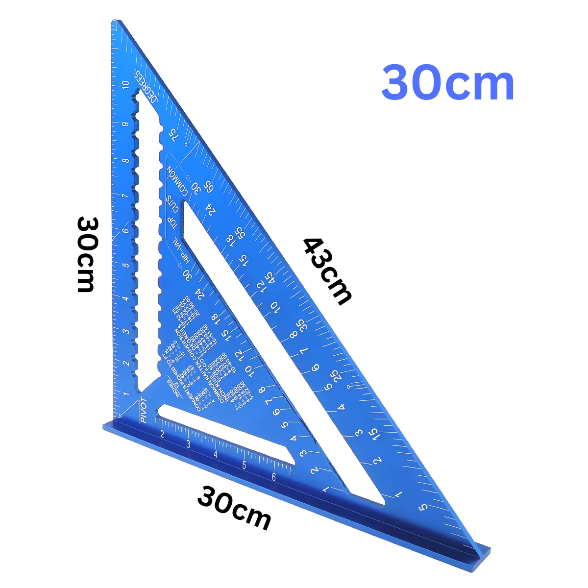 TriangleRuler - Aluminium Legierung Dreieck Lineal Für Holzbearbeitung