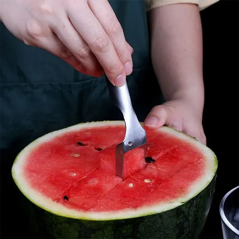 Globetrek° FruitCutter: 2-in-1-Multifunktions-Fruchtgabel Und -Schneider