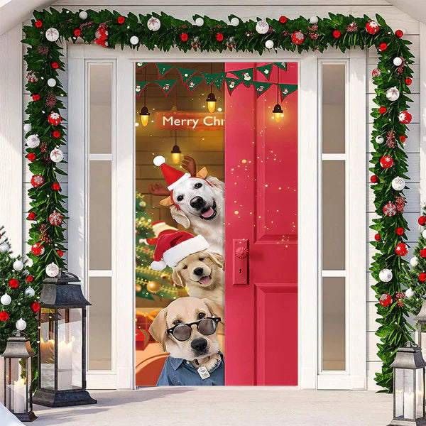 ChristmasDoor - Weihnachten Realistisch Tür Dekoration