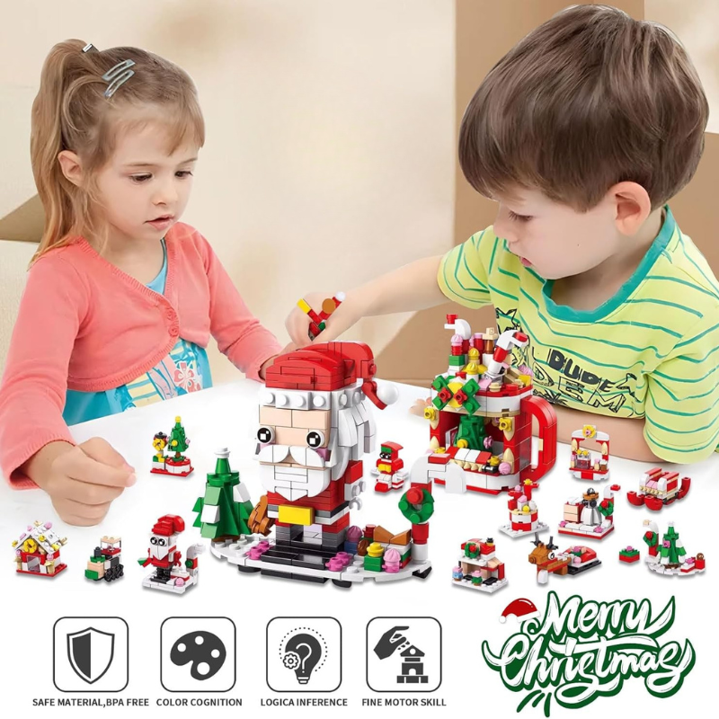 ChristmasBlocks: Weihnachten Advent Kalender Bausteine Set