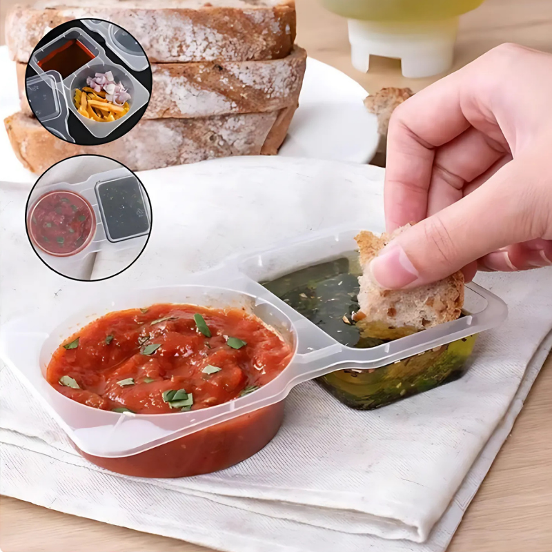 Globetrek° FoodContainer: Dual-Abteil Lebensmittelaufbewahrung Behälter