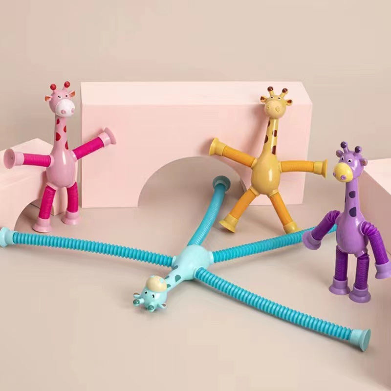 Kletshuts™ StretchyGiraffe: Teleskopische Dehnbare Giraffe Mit Saugnapf