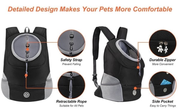 DogFri™ Backpack - Atmungsaktive Hundetragetasche