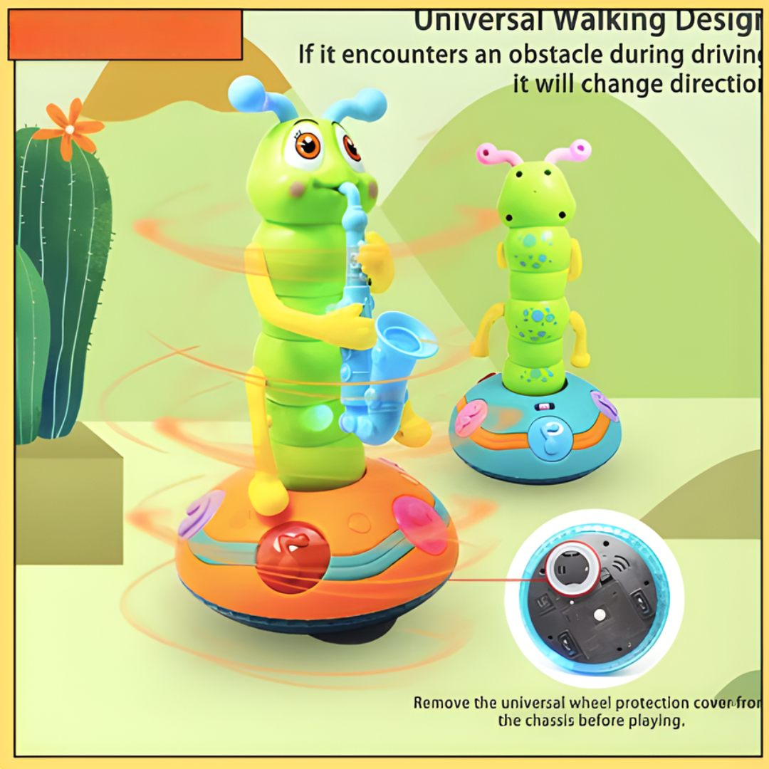 Kletshuts™ CaterpillarToy: Interaktive Lichter Und Musik Raupe Kinder Spielen Spielzeug
