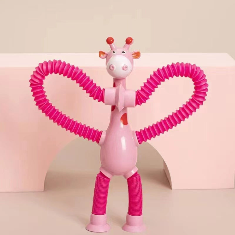 Kletshuts™ StretchyGiraffe: Teleskopische Dehnbare Giraffe Mit Saugnapf