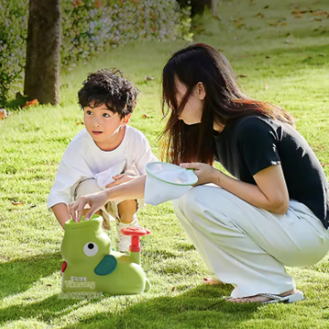 Kletshuts™ FlyingDisc: Luft Rakete Fliegende Scheibe Start Spiel Kinder Spielzeug Set