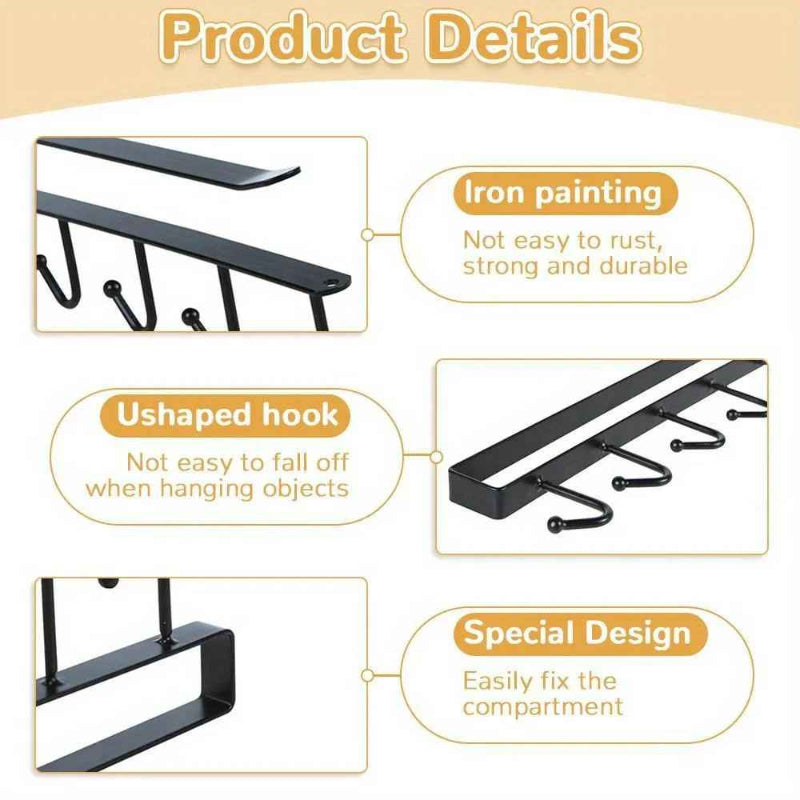 GlideHold® ShelfHooks 1+1 GRATIS: Regal Hängende Gestell Haken Für Küche Und Kleiderschrank