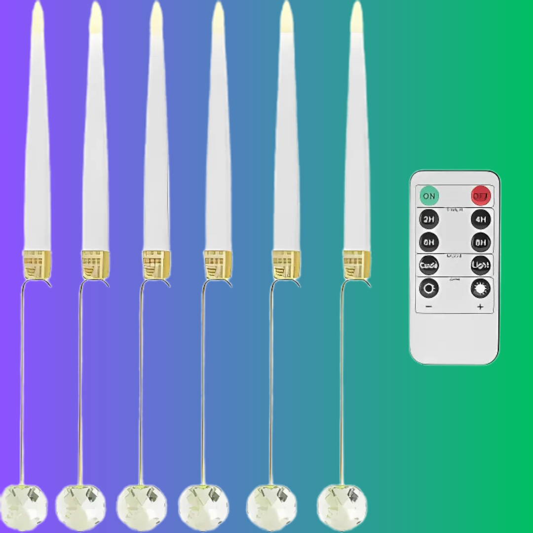 Ledsen™ ChristmasGlow: LED Magisch Weihnachten Glühen Kristall Kugel Kerzen