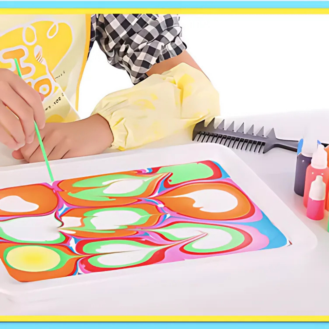 Kletshuts™ KidArt: Aquarell Marmor Kind Kunst Kreativ Spiel Set