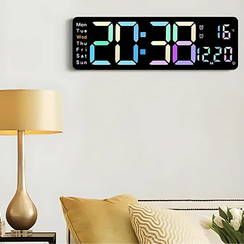 Globetrek° DigitalClock: Großes LED-Bildschirm-Anzeige Digitaluhr
