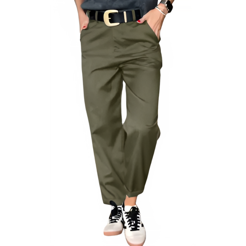 Icone™ ClassyPants: Klassisch Gerade Passform Hohe Taille Damen Hosen
