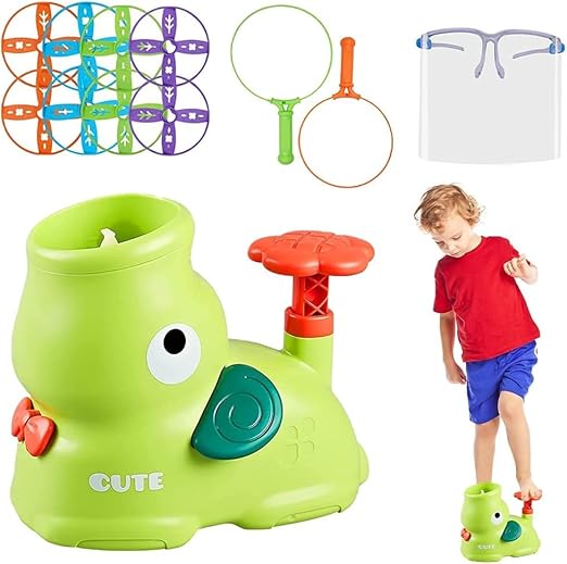 Kletshuts™ FlyingDisc: Luft Rakete Fliegende Scheibe Start Spiel Kinder Spielzeug Set