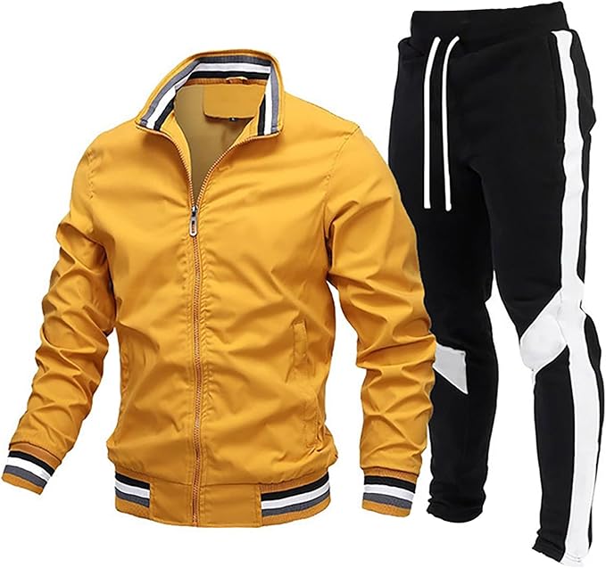 Icone™ TrackSuit: Reißverschluss Stehkragen Fitness-Set