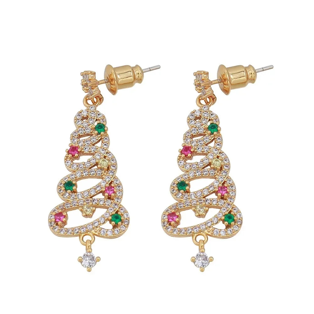 Jewelance™ ChristmasEarrings: Weihnachtsbaum-Ohrringe