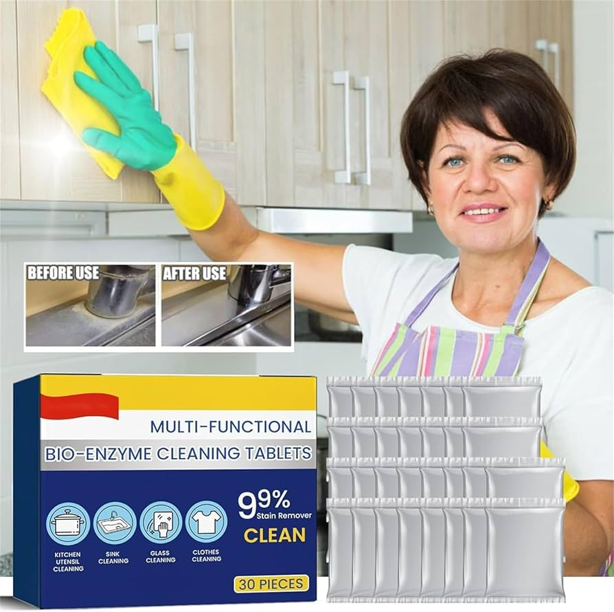 Cleaner Pro° TotalClean: Multi Aktion Bio-Enzym Gesamt Sauber Tabletten