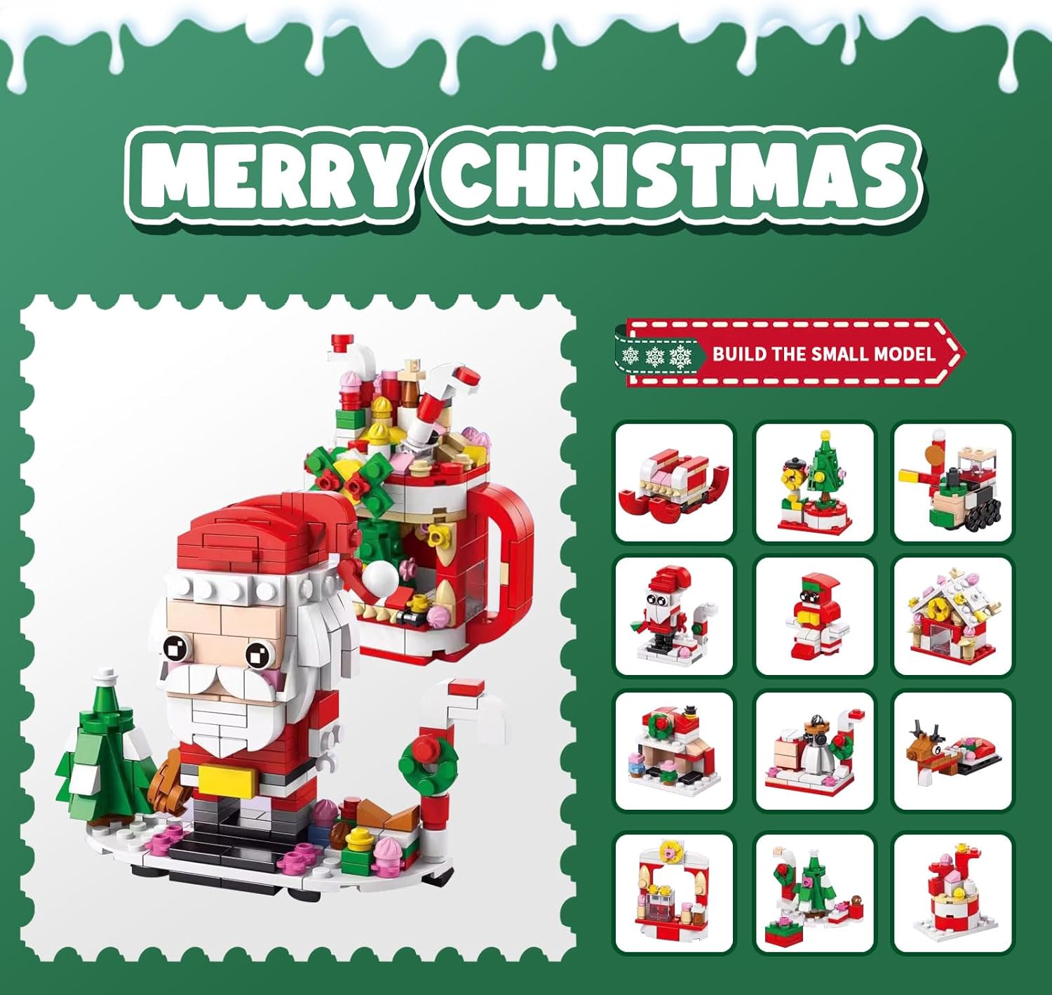 ChristmasBlocks: Weihnachten Advent Kalender Bausteine Set