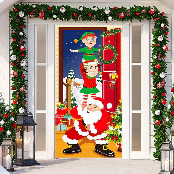 ChristmasDoor - Weihnachten Realistisch Tür Dekoration