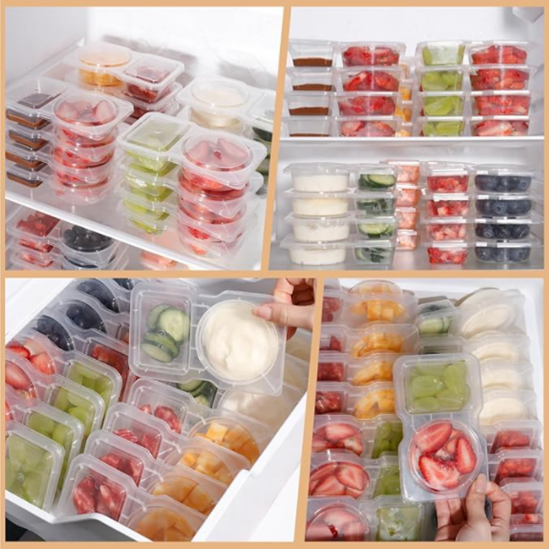 Globetrek° FoodContainer: Dual-Abteil Lebensmittelaufbewahrung Behälter