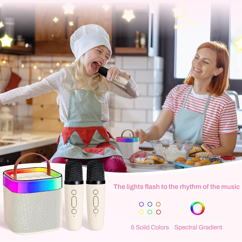 KaraokePro – Mini Karaokemaschine Mit Drahtlosen Mikrofonen