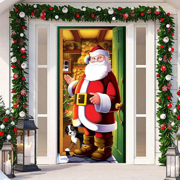 ChristmasDoor - Weihnachten Realistisch Tür Dekoration