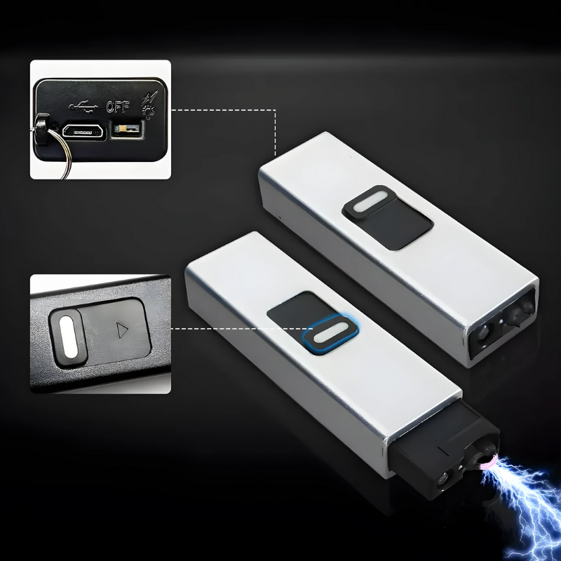 MiniShock: 2-In-1 Wiederaufladbares Tragbares Selbstverteidigungsgerät