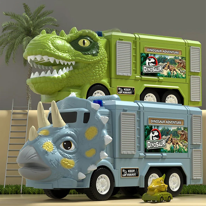 Kletshuts™ DinoTruck: Dinosaurier LKW Spielzeugset Mit Lichtern Und Musik