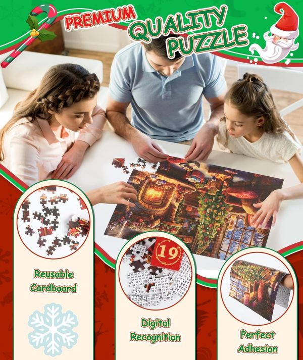 PuzzleAdvent - 24 Jigsaw Puzzle Advents Kalender (Zufälliges Design)